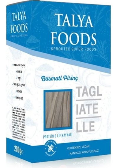 Talya Foods Organik Filizlendirilmiş Basmati Pirinç Tagliatelle 200 Gr-4944