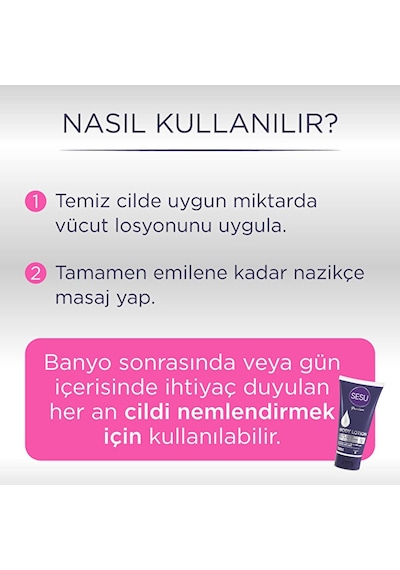 Sesu Vücut Losyonu 175ml Body Lotıon 2 Li Set