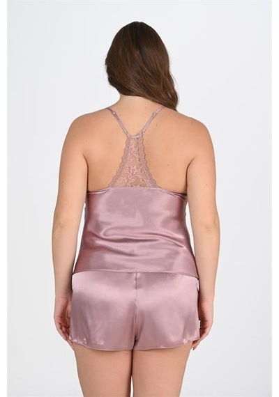 Primoda Aria's Closet Büyük Beden Vizon Şort Takımı Vizon