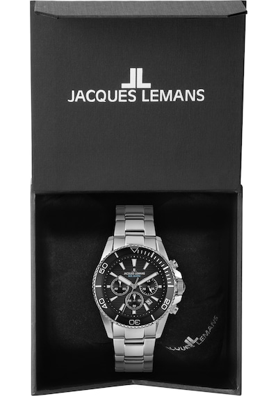 Jacques Lemans 1-2206g Lıverpool Dıver Erkek Kol Saati Gümüş - Siyah