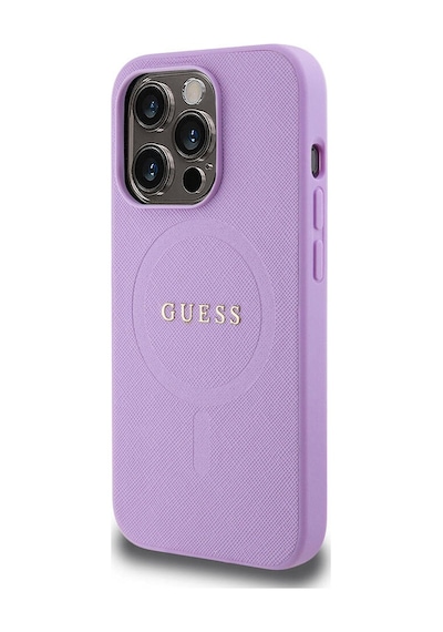 Apple Uyumlu iPhone 15 Pro Kılıf Guess Lisanslı Magsafe Şarj Özellikli Yazı Logolu