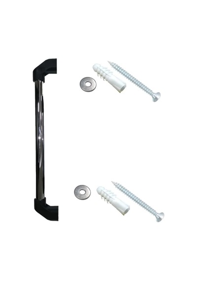 Cateksss Metal Sabit Engelli Yaşlı Hasta Tutamağı Krom Kaplama Tutunma Barı 50 Cm - 26 Lı Paket