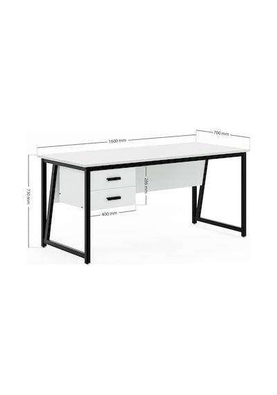 Ms2c Çalışma Masası,ofis Masası - 70x160 Cm - Beyaz Ms2c - 160 - Beyaz