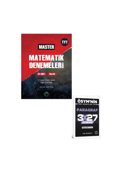 Okyanus 2027 Tyt Master 15 Matematik Denemeleri+ Evp Akademi Paragraf