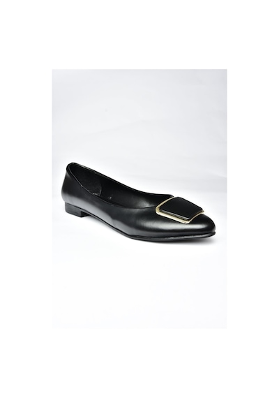 Fox Shoes P726776309 Siyah Toka Aksesuarlı Kadın Babet Siyah Fox Shoes P726776309 Siyah Toka Aksesuarlı Kadın Babet Siyah