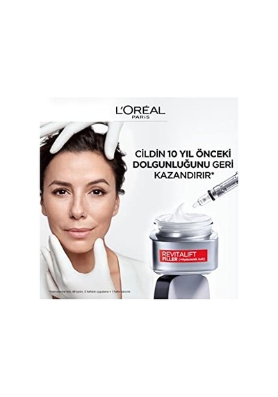 L'oreal Paris Revitalift Filler Yoğun Dolgunlaştırıcı Yaşlanma Karşıtı Gündüz Kremi