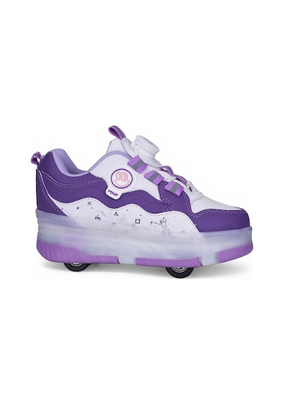 Tuğba Ortopedi 0703 Çocuk Işıklı Tekerlekli Sneaker Mor