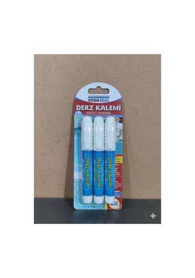 Toplam 3 Adet Fayans Mermer Derz Dolgusu Boyası Kalemi Beyaz Hızlı Kuruyan Su Bazlı Kokusuz Yenileme