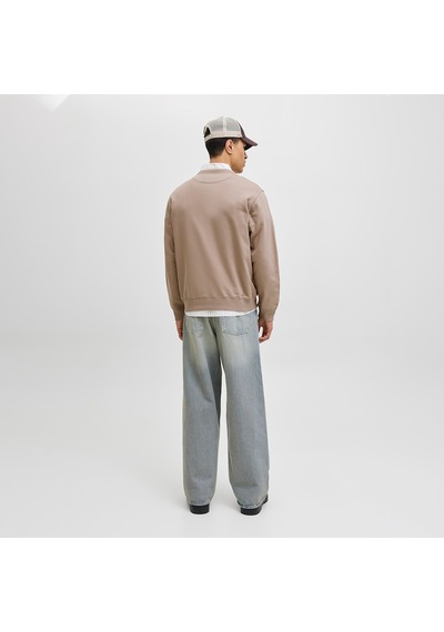 Jack & Jones Norrebro Erkek Bej Sweatshirt 12282893-mme Krem