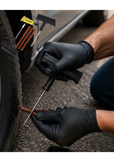 6 Parça Lastik Tamir Kiti Araç Ve Motosiklet İçin Acil Yol Seti 1