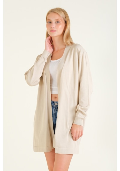 Giyim Dünyası Kadın Oversize Hırka Taş 001