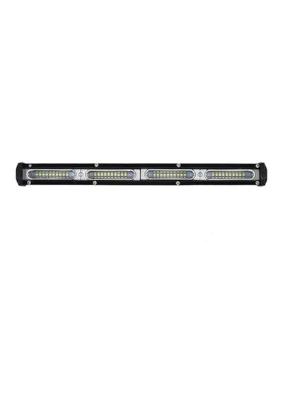 Beyaz Turuncu Çakarlı Led Off Road Slim Sis Farı Çalışma Lambası 48 Led 12-24v 33cm