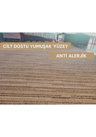 Elvey Home Bej/kahve İskandinav Bohem Üst Kalite Bukle Soft Salon Koridor Mutfak Çocuk Oturma Odası Halı Yolluk Bej-kahve