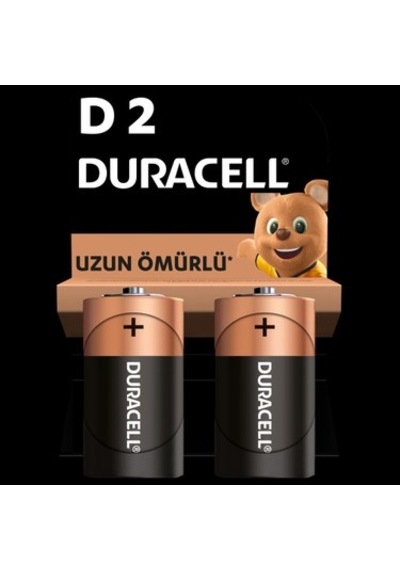 1.5v D Pil, 2'li Paket, Uzun Süreli Enerji