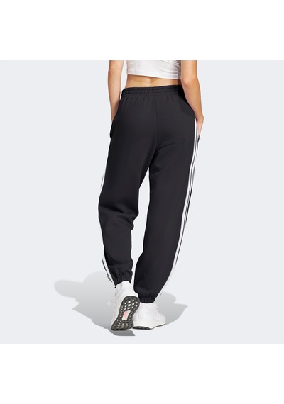 Adidas Essentials 3 Stripes French Terry Cuffed Kadın Siyah Eşofman Altı Jd5302