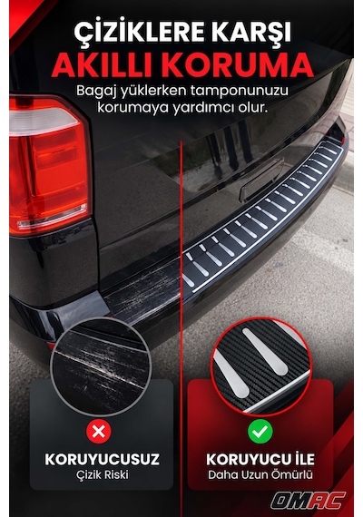 Bmw X3 F25 2010-2017 Uyumlu Arka Tampon Eşiği Krom-karbon Folyolu