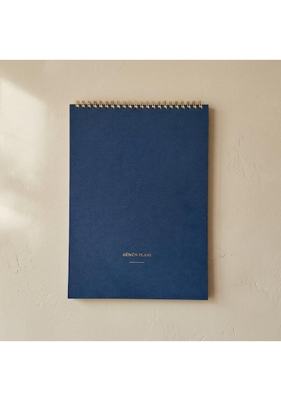 Paperto. Spiralli Tarihsiz Günlük Planlayıcı, A4 21 29,7 Cm , 60 Yaprak, 110 Gr Ivory Kağıt, Günlük Plan Defteri Türkçe Çok Renkli