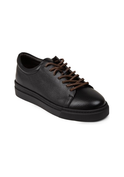 Deery Erkek Hakiki Deri Siyah Sneaker Ayakkabı - 02004msyhc01 Siyah