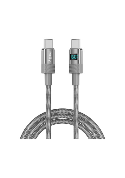 Type C Hızlı Şarj Kablosu Type-c To Type-c, 60w, 480mbps, 1.2m, Pd, Dijital Ekran V0201006