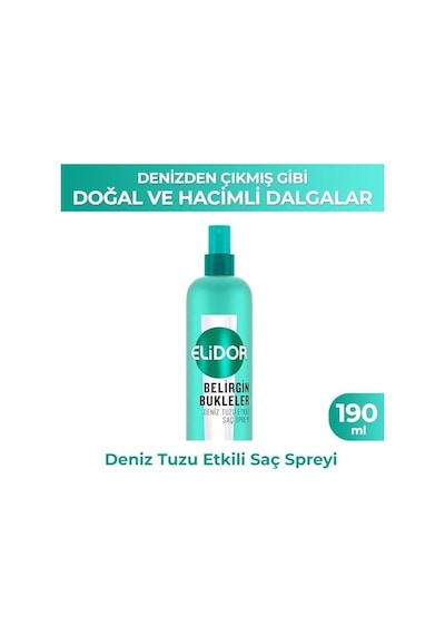 Belirgin Bukleler Deniz Tuzu Etkili Saç Spreyi 190 Ml