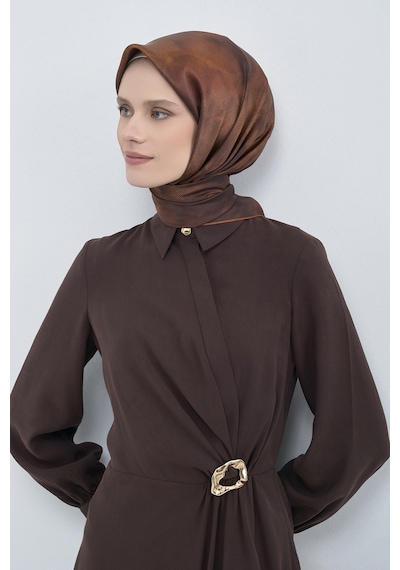 Armine Saf İpek Sura Eşarp-2026 İlkbahar-yaz- 95010d Kiremit
