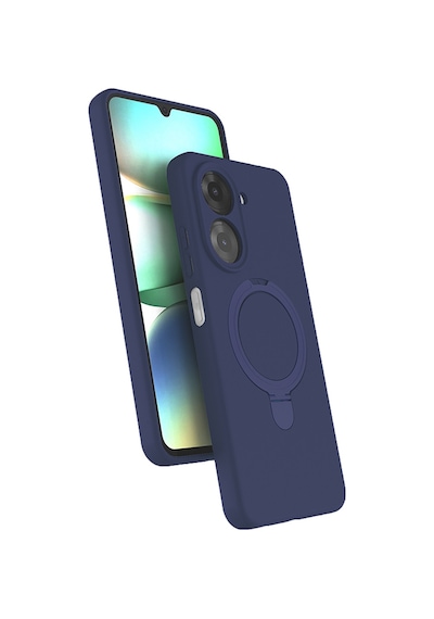 Xiaomi Redmi A7 Pro Kılıf Magsafe Şarj Özellikli Standlı Sensitive Touch Samara Kapak Lacivert