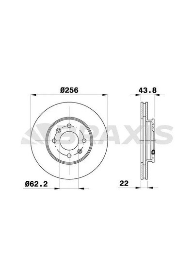 Hyundai Accent 4 Fren Diski On 2011-2018 Braxıs Ae0772 2adettir