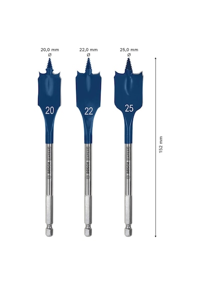 Bosch 20-25 Mm 3 Lü Expert Yaprak Matkap Ucu Seti 2608900331