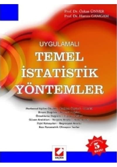 Uygulamalı Temel İstatistik Yöntemler Özkan Ünver (2.El Temiz