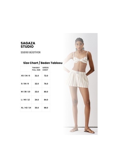 Sagaza Studio Ss6161 Lastikli Bralet Kahve