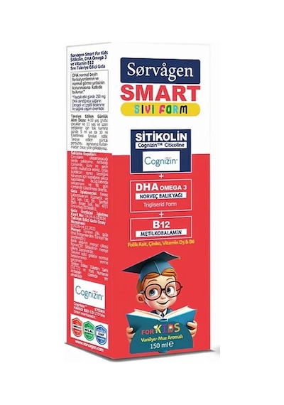 Sorvagen Smart Sıvı Form Stikolin Takviye Edici Gıda 150 Ml
