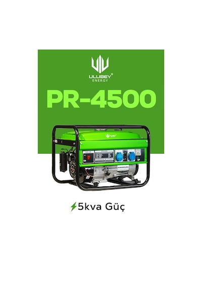 Ulubey Energy PR4500 5KVA 4000W Benzinli Jeneratör
