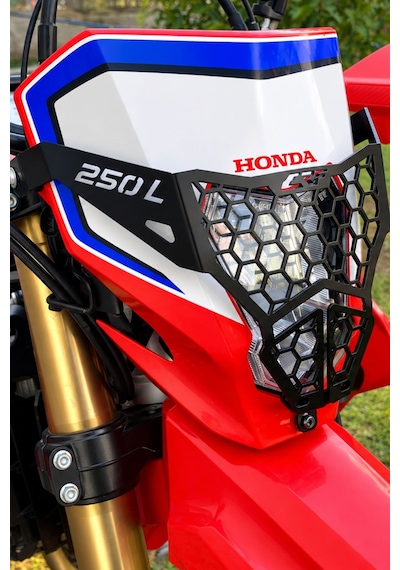 Honda Crf250l Far Koruyucu 2023 2026 Uyumlu Siyah / Crf250 L Far Koruma