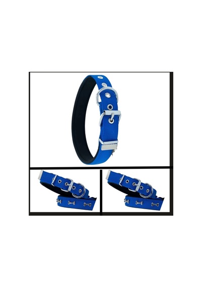 Uyguna-yakala Royal Blue 2.5 37-45 Cm Dokuma Kemikli Boyun Tasması-sma.355