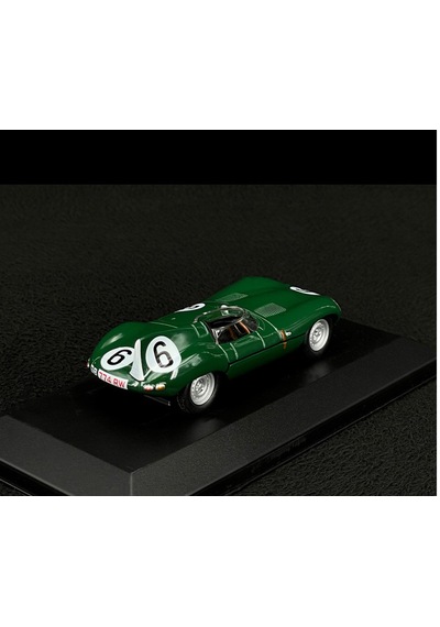 1:43 Ölçek Atlas 1955 Jaguar D-type 6 - Winner Lemans - Hawthorn Diecast Metal Minyatür Model Araba 10cm