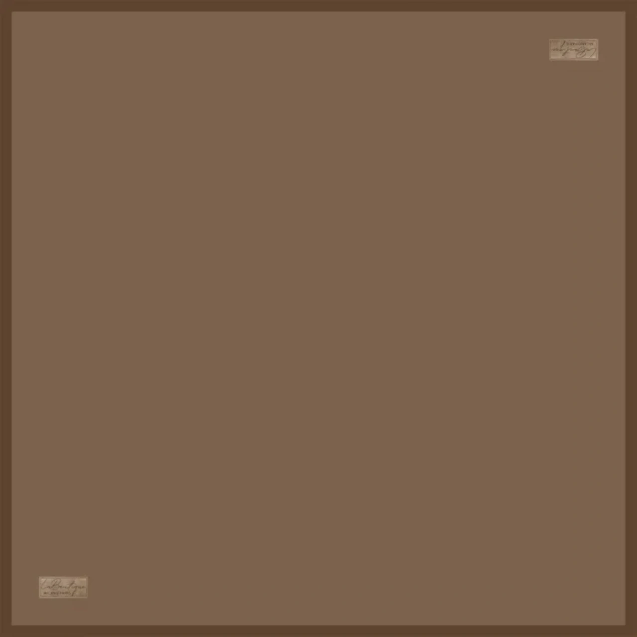 LA BOUTIQUE Güz Yaz Serinliği Eşarp 90 X 90 Gysedüz Karamel