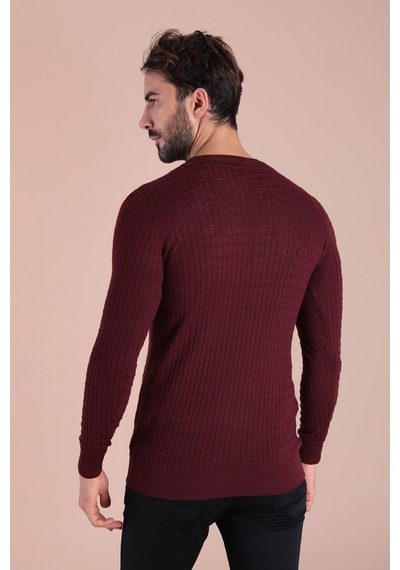 Ferraro Bisiklet Yaka Superfine Yün Kazak - Bordo Bordo (490433285) Bordo Ferraro Bisiklet Yaka Superfine Yün Kazak - Bordo Bordo (490433285) Bordo