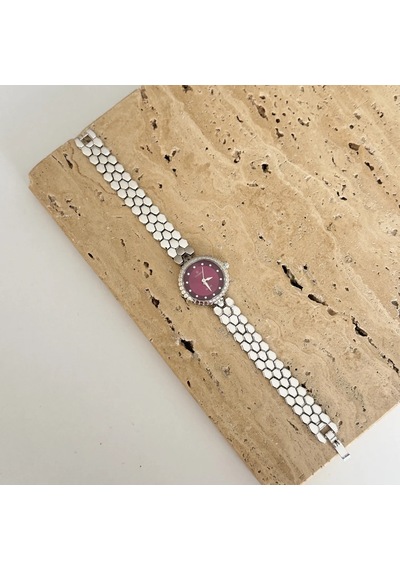 Anka Silver Bordo Saat