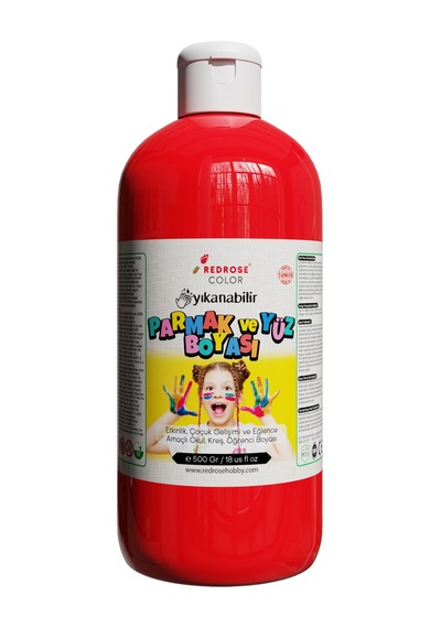Red Rose Kırmızı Parmak Boyası 500 Gr 0,15 L