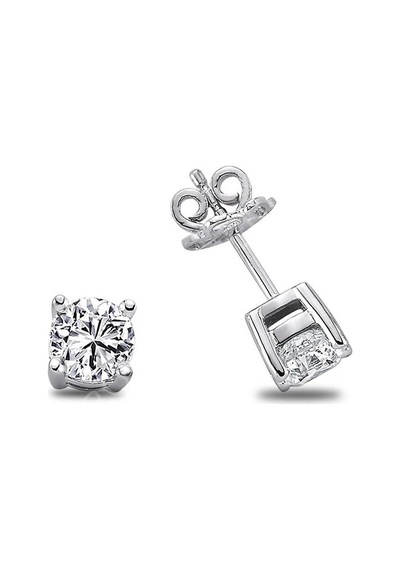 0.20 Karat H-ı Vs Pırlanta Tektaş Küpe W2pe3362