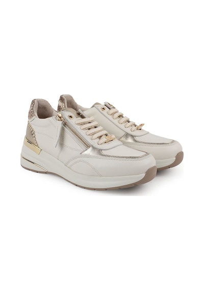 Mamma Mia Kadın Günlük Ayakkabı Hakiki Deri Yandan Fermuarlı Bağcıklı Kalın Taban Metalik Detaylı Sneaker 26y-7015 Krem-altın Mamma Mia Kadın Günlük Ayakkabı Hakiki Deri Yandan Fermuarlı Bağcıklı Kalın Taban Metalik Detaylı Sneaker 26y-7015 Krem-altın