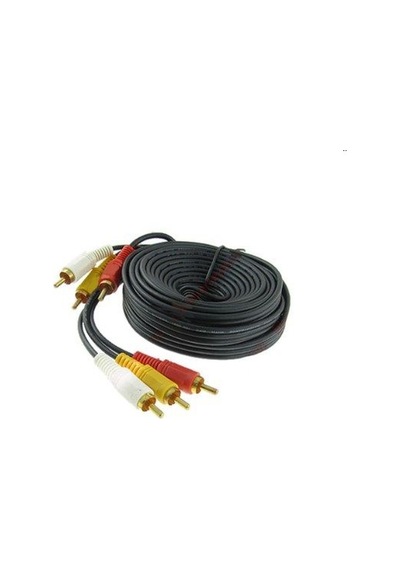 3 RCA Erkek TO 3 RCA Erkek Kompozit Görüntü Video AV Ses Kablo 5M