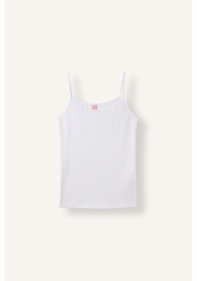 Defacto Regular Fit İnce Askılı Pamuklu Atlet M6858az26auwt34 Beyaz-wt34