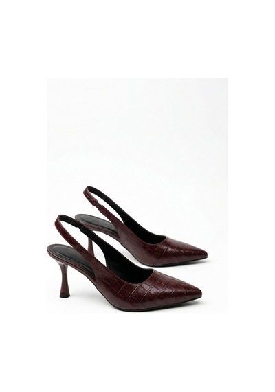 V.s.h Velvet Kadın Abiye Kroko Timsah Derisi Sivri Burun 7cm İnce Topuklu Günlük Ayakkabı-2244 Bordo V.s.h Velvet Kadın Abiye Kroko Timsah Derisi Sivri Burun 7cm İnce Topuklu Günlük Ayakkabı-2244 Bordo