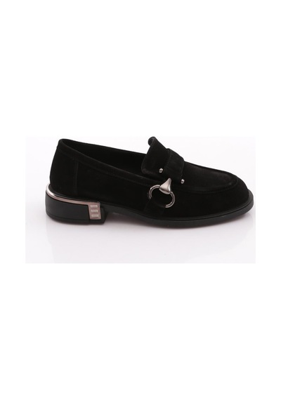 Dgn 26076 Kadın Loafer Ayakkabı Siyah