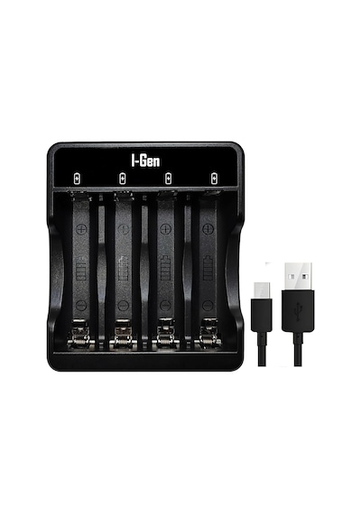 G427 4'lü Pil Şarj Aleti + 4 Adet Aa 2700 Mah Kalem Pilli Set 1.2v Ni-mh