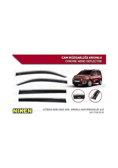 Niken Citroen Berlingo 2018+ /Rifter/Combo/Proace City Kromlu Cam