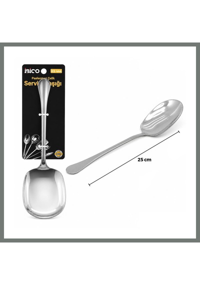 Bezos Krom 25 Cm Metal Servis Kaşık Mmbz