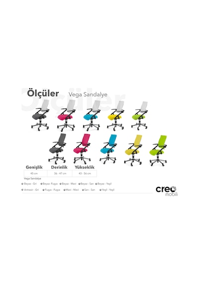 Creo Mobili Yükseklik Ve Sırt Ayarlı Vega Çalışma Sandalyesi, Ofis Ve Bilgisayar Koltuğu Beyaz/fuşya Gri Creo Mobili Yükseklik Ve Sırt Ayarlı Vega Çalışma Sandalyesi, Ofis Ve Bilgisayar Koltuğu Beyaz/fuşya Gri