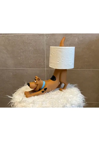 Köpek Figürlü Tuvalet Kağıdı Tutacağı Eğlenceli Banyo Dekoru